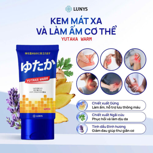 YUKATA WARM – Gel Làm Ấm Giảm Đau Cơ Xương Khớp Từ Thảo Dược